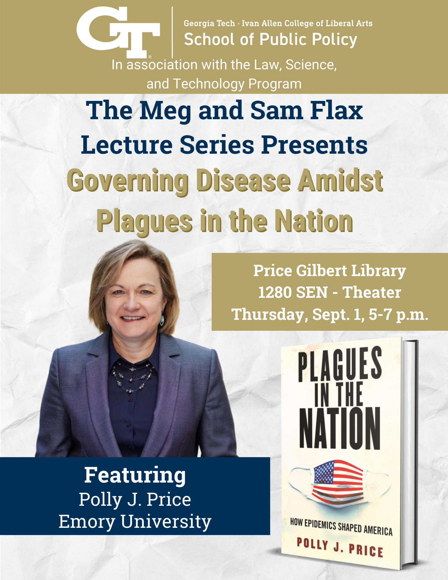 A flyer for the Flax Lecture
