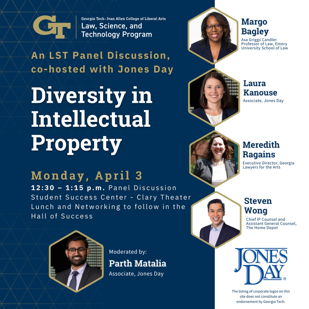 Diversity in Intellectual Property event flyer