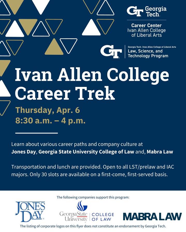 Flyer for the IAC Career Trek