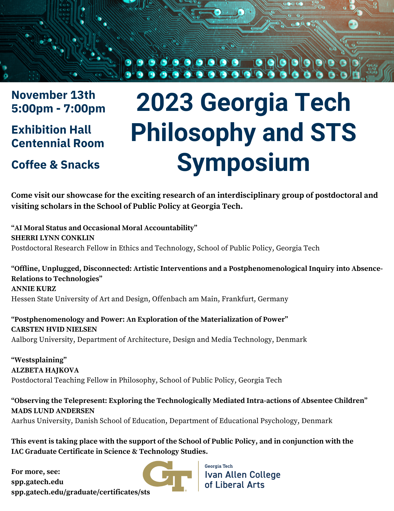 STS Symposium Flyer