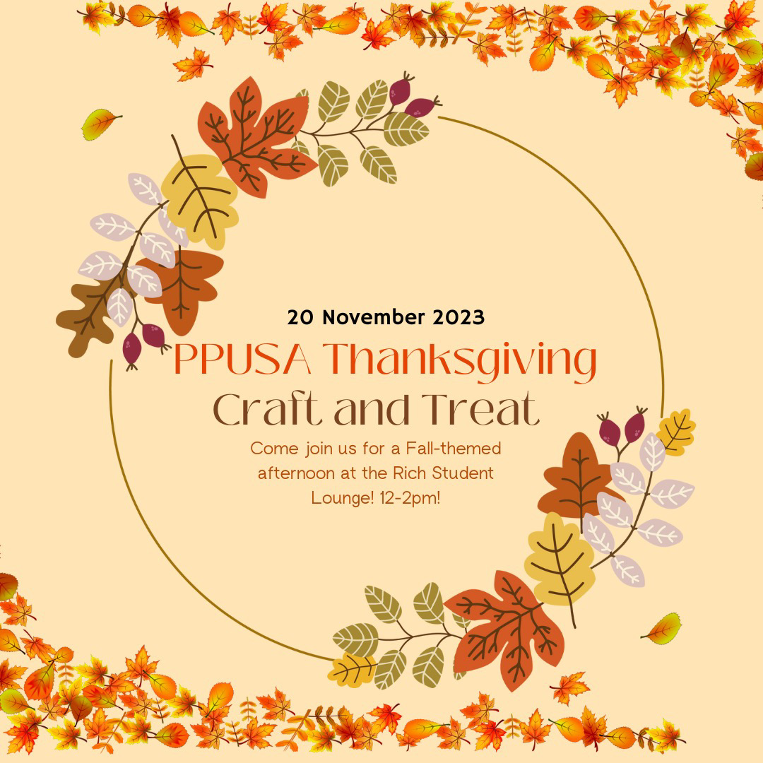 PPUSA Thanksgiving Craft & Treat